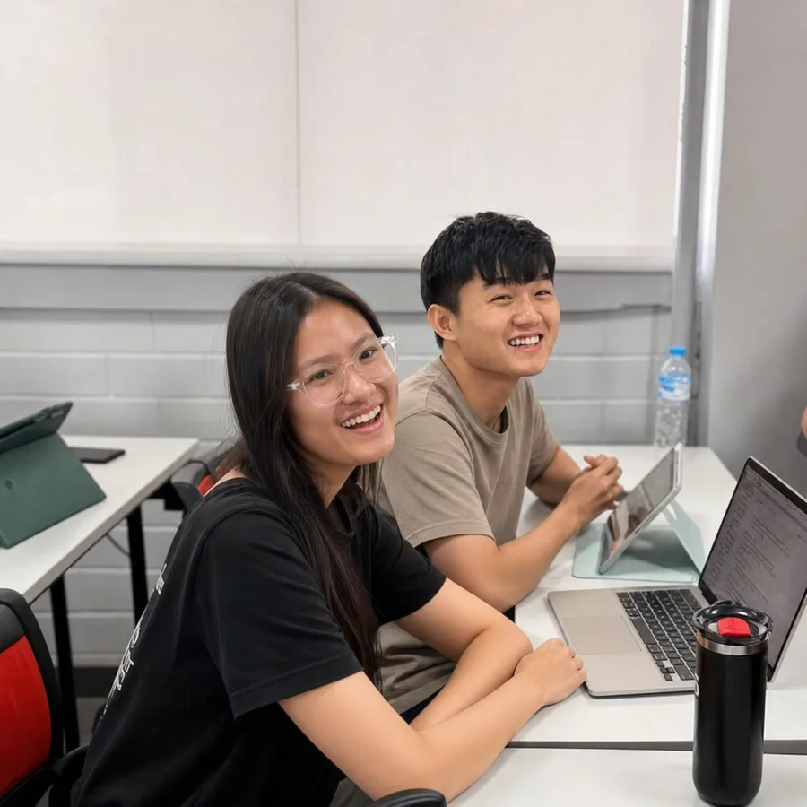 学员在课堂上专注学习的真实瞬间